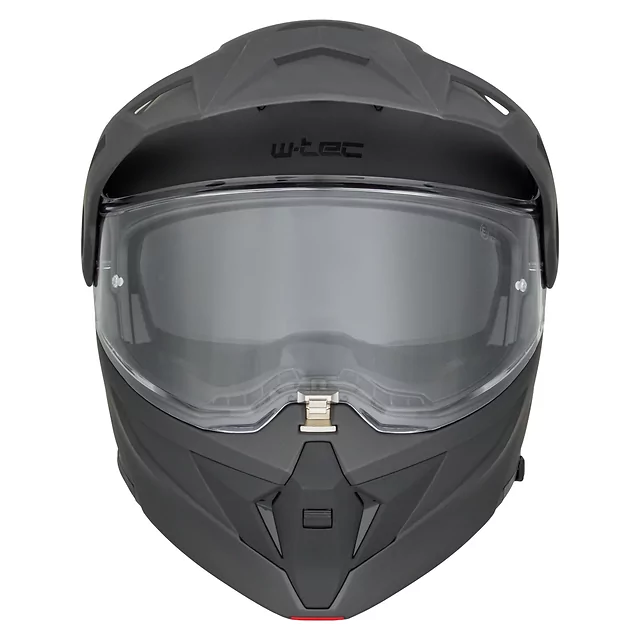Felhajtható motoros bukósisak 3 az 1-ben W-TEC Neovu, aerodinamikus forma, csuklós mechanizmus, légáteresztő anyagból készült párnázat - szürke
