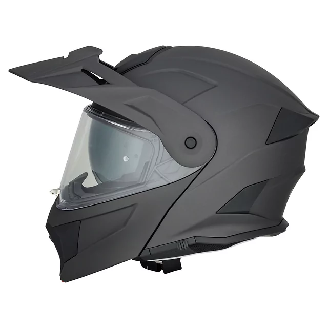Felhajtható motoros bukósisak 3 az 1-ben W-TEC Neovu, aerodinamikus forma, csuklós mechanizmus, légáteresztő anyagból készült párnázat - szürke