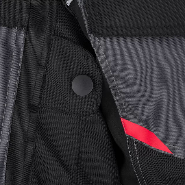 Női motoros kabát W-TEC Radana, Visionight fényvisszaverő elemek, intelligens tárolórendszer, AirVent rendszer, rugalmas bordázott panelek - fekete-szürke-zöld