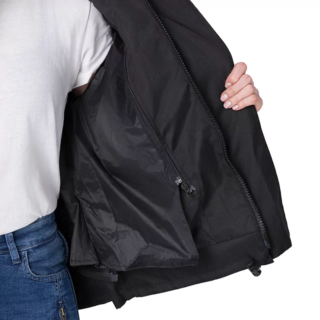 Női motoros kabát W-TEC Radana, Visionight fényvisszaverő elemek, intelligens tárolórendszer, AirVent rendszer, rugalmas bordázott panelek - fekete-szürke-zöld