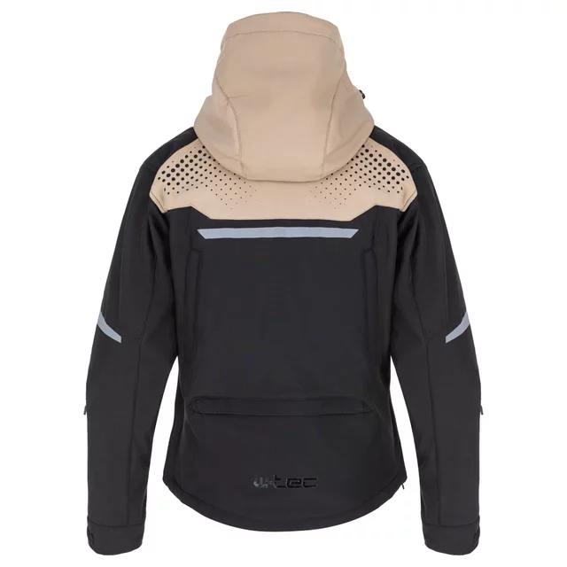 Női softshell motoros kabát W-TEC Annorack Lady, AirVent rendszer, Visionight fényvisszaverő elemek, szélálló softshell anyag, Air Mesh hálós bélés - fekete-rózsaszín
