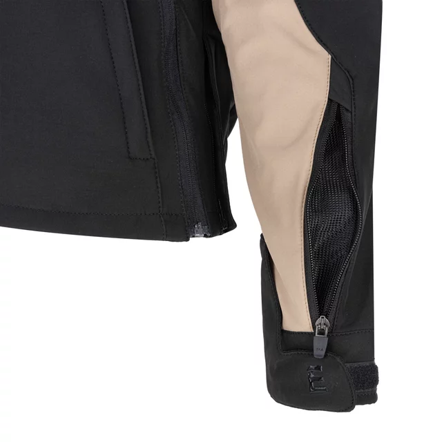 Női softshell motoros kabát W-TEC Annorack Lady, AirVent rendszer, Visionight fényvisszaverő elemek, szélálló softshell anyag, Air Mesh hálós bélés - fekete-rózsaszín