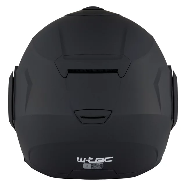 Felhajtható motoros bukósisak W-TEC Sabron P/J, Pinlock® 70 előkészítés, zárható szellőzőrendszer, fém reteszelő mechanizmus - Fekete Matt