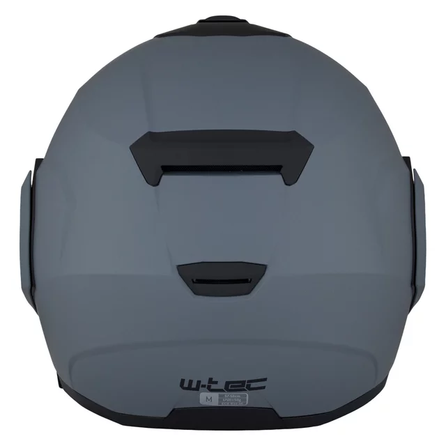 Felhajtható motoros bukósisak W-TEC Sabron P/J, Pinlock® 70 előkészítés, zárható szellőzőrendszer, fém reteszelő mechanizmus - Fekete Matt