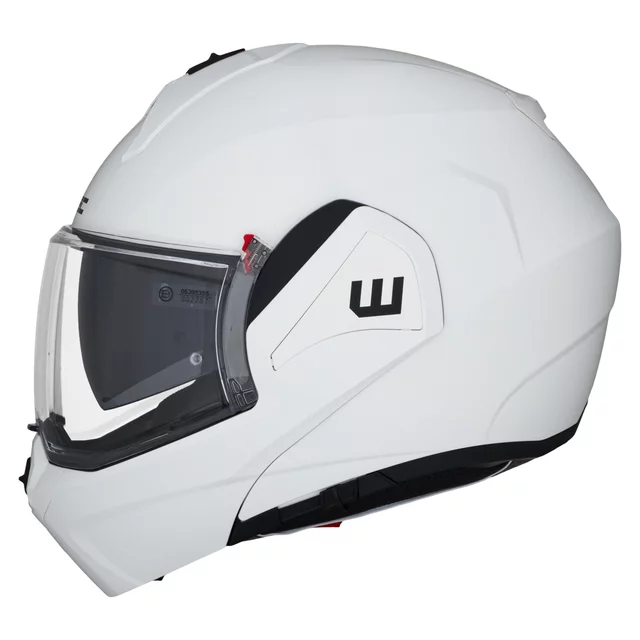 Felhajtható motoros bukósisak W-TEC Sabron P/J, Pinlock® 70 előkészítés, zárható szellőzőrendszer, fém reteszelő mechanizmus - Fekete Matt