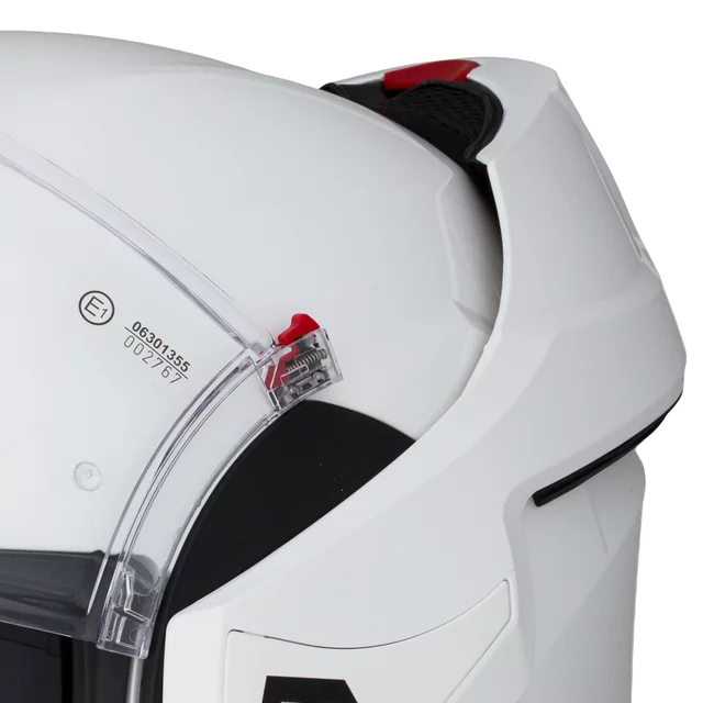 Felhajtható motoros bukósisak W-TEC Sabron P/J, Pinlock® 70 előkészítés, zárható szellőzőrendszer, fém reteszelő mechanizmus - Fekete Matt