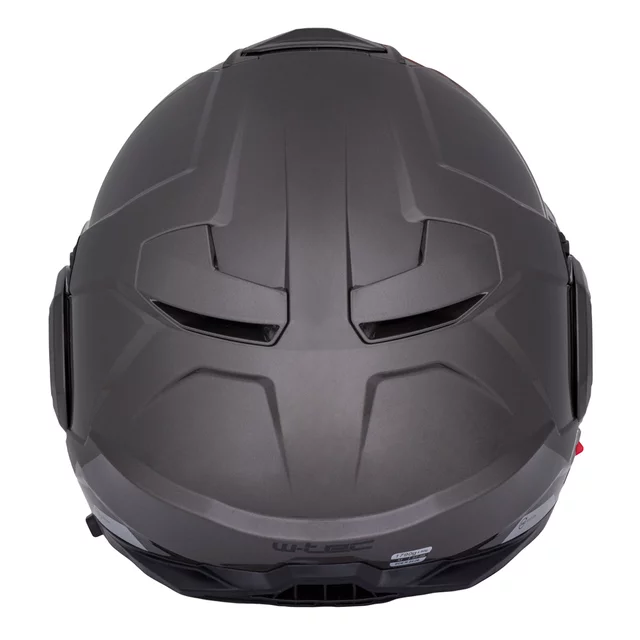 Felhajtható motoros bukósisak W-TEC Zoroz P/J, zárható szellőzőrendszer, fém reteszelő mechanizmus, Pinlock® 70 előkészítés - Matt Fekete -Fluoreszkáló Rózsaszín