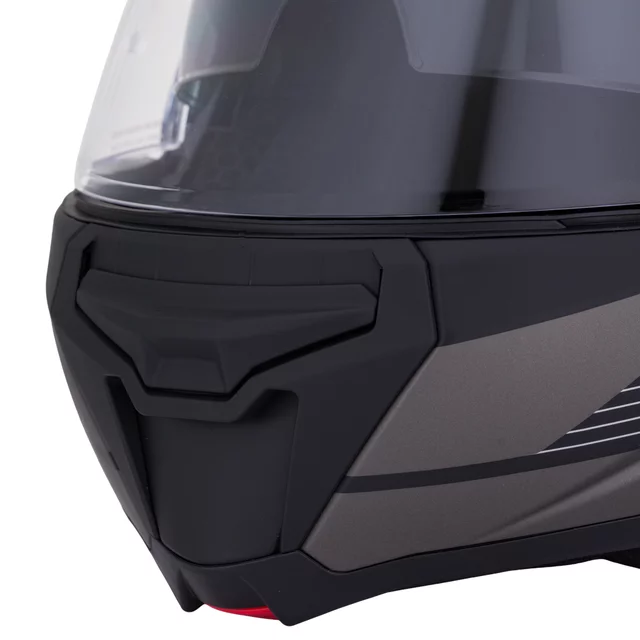Felhajtható motoros bukósisak W-TEC Zoroz P/J, zárható szellőzőrendszer, fém reteszelő mechanizmus, Pinlock® 70 előkészítés - Matt Fekete -Fluoreszkáló Rózsaszín