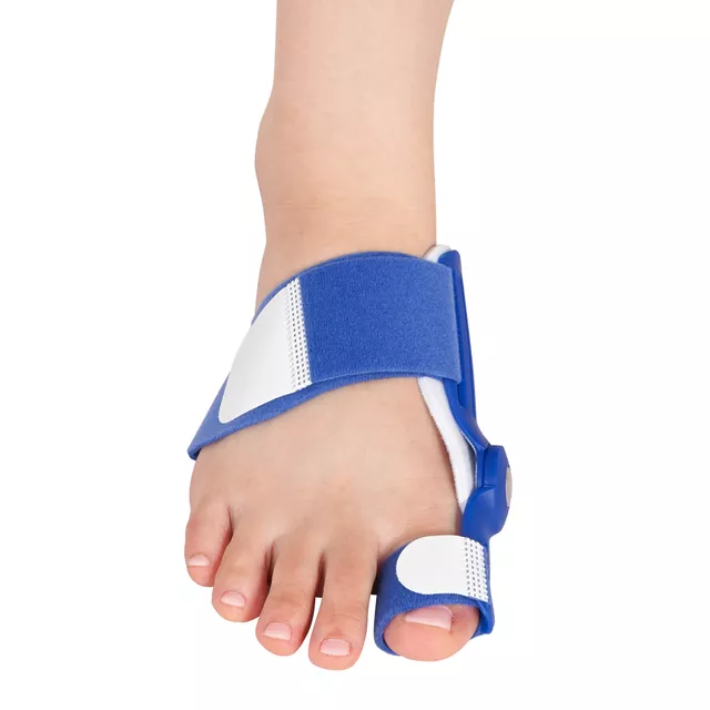 Bütyök rögzítő inSPORTline Bunido, légáteresztő anyag, masszív kialakítás, MDR (Medical Device Regulation) tanúsítvány