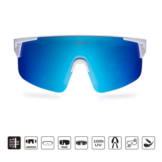 Polarizált napszemüveg Altalist Kaku SP3 - fehér kék üveggel