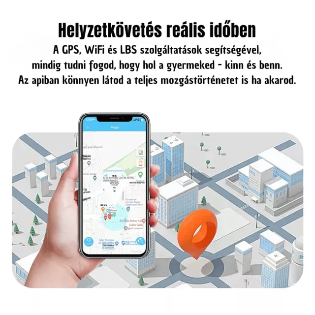 Gyerek okosóra inSPORTline Odino, GPS, SOS gomb, érintőképernyős vezérlés, Wi-Fi helymeghatározás