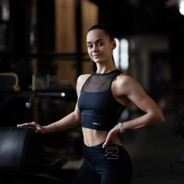 Párnázott sportmelltartó Nebbia FIT Activewear 437 - kék