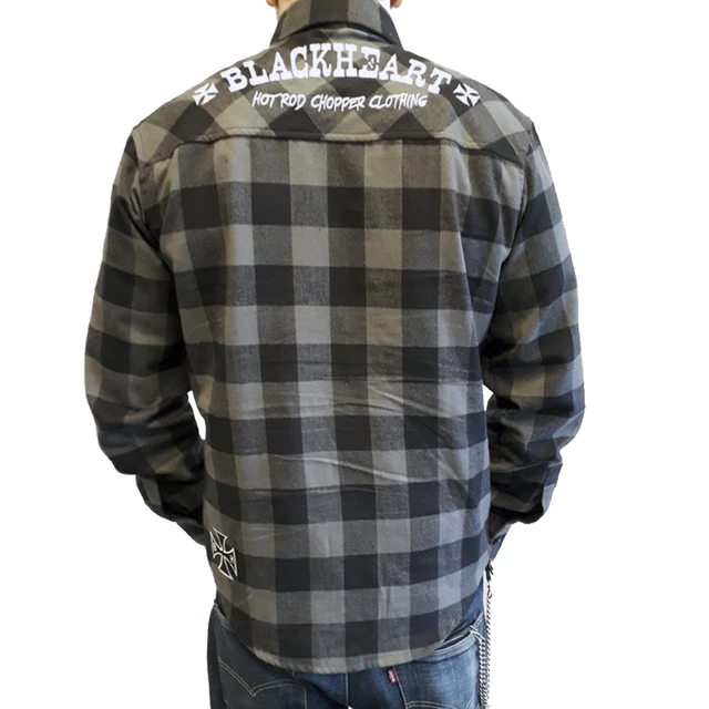 Hosszú ujjú ing BLACK HEART Duke - szürke