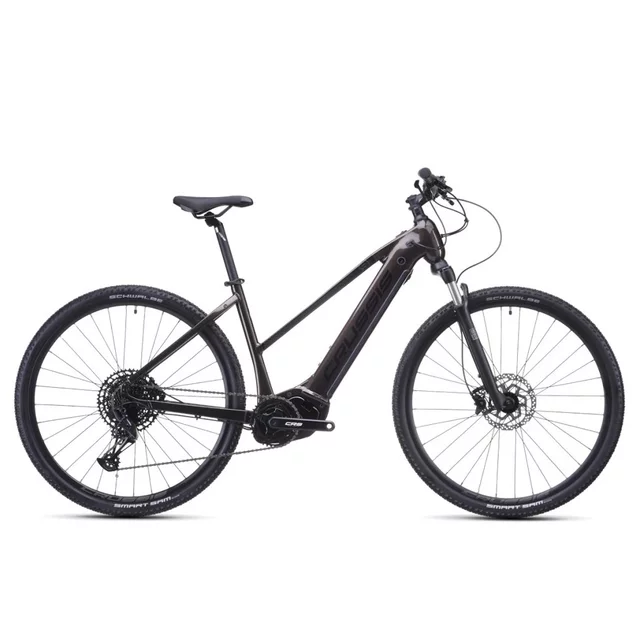 Cross elektromos kerékpár Crussis ONE-Cross Low 9.11 715Wh 28" - 2026, 170 km hatótávolság, Schwalbe Smart Sam gumiabroncsok, Panasonic motor
