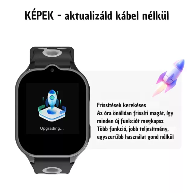 Gyerek okosóra inSPORTline Melino, GPS, SOS gomb, érintőképernyős vezérlés, Wi-Fi helymeghatározás