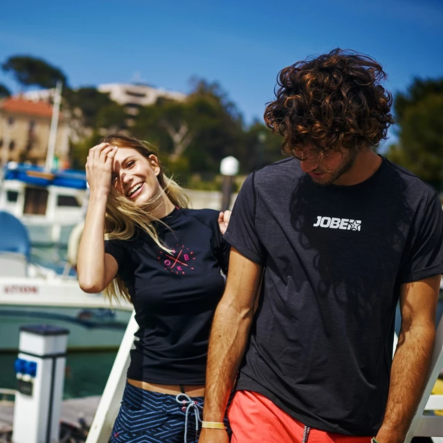 Férfi póló vízi sportokhoz Jobe Rashguard Loose Fit - fekete