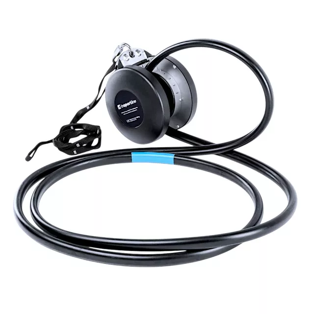 Végtelen kötél inSPORTline Endlesso Pro, 6 terhelési szint, folyamatos kötélmozgató rendszer, függesztőszíj, csavaros karabiner, max. terhelés 150 kg