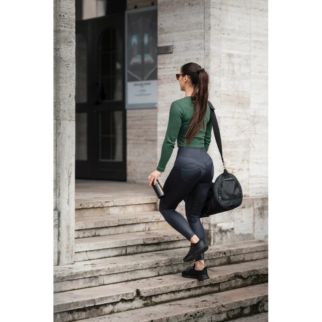 Női leggings magas derékkal Nebbia Lifting Effect Bubble Butt 587 - Krémszínű