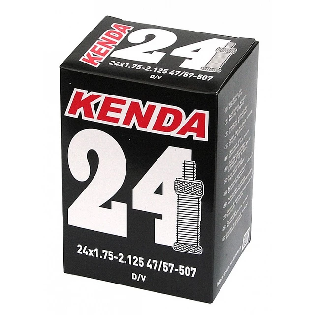 Kerékpár belső KENDA 24" 47/57-507 AV, motoros szelep, első osztályú anyag