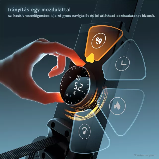 Evezőgép inSPORTline ZenRow 30, mágnesfékes, generátoros, max.150kg, mellkasi öv kapcsolat, elektromos terhelés, aplikációk, max 185cm