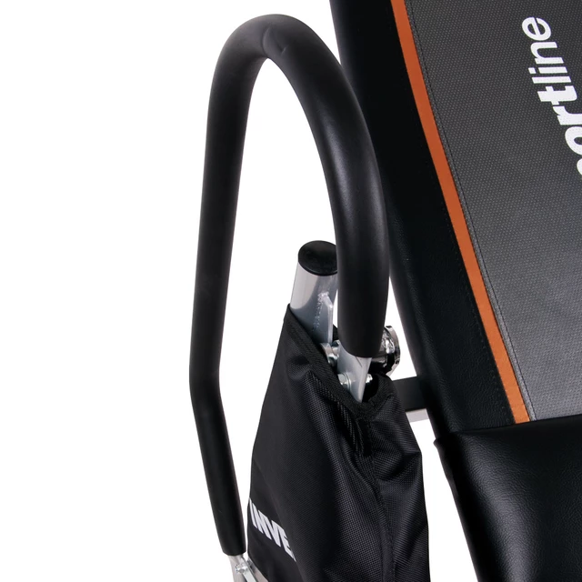 Gerincnyújtó pad inSPORTline Inverso, max 130kg, összecsukható, felhasználó 147-198cm, fém váz, párnázott, biztonságos