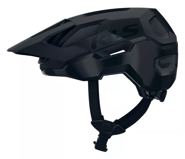 Kerékpáros sisak Kellys Dare II, Antibakteriális, kivehető bélés, Trail sisak , Fidlock mágneses csat, napszemüveg tartó - fekete