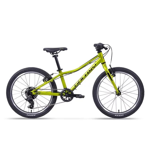 Gyermekkerékpár Galaxy Cetis Lite 20" 9.0, 115-135 cm, 8,3 kg, fényvisszaverők, 7 sebességes Shimano váltó - zöld