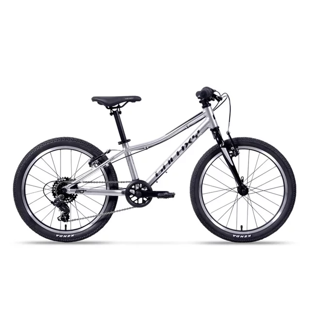 Gyermekkerékpár Galaxy Cetis Lite 20" 9.0, 115-135 cm, 8,3 kg, fényvisszaverők, 7 sebességes Shimano váltó - ezüst