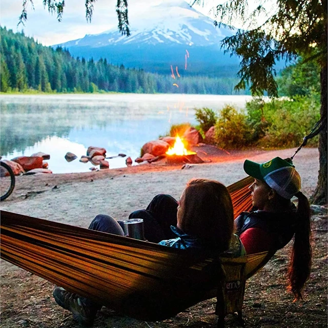 Függőágy ENO DoubleNest - Khaki/Oliva