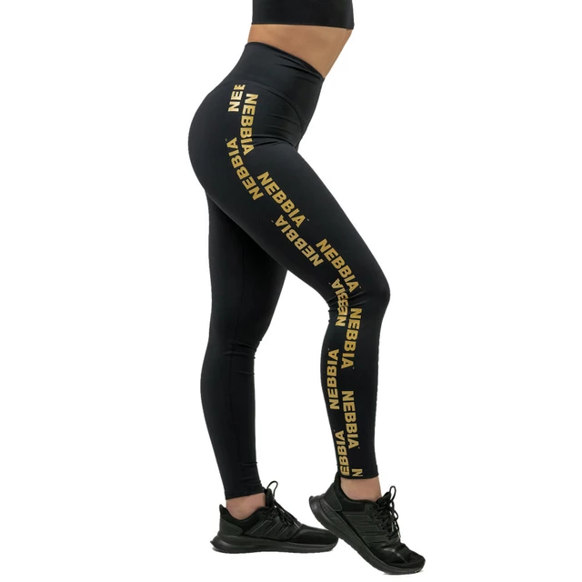 Női magas derekú leggings Nebbia INTENSE Iconic 834 - fekete