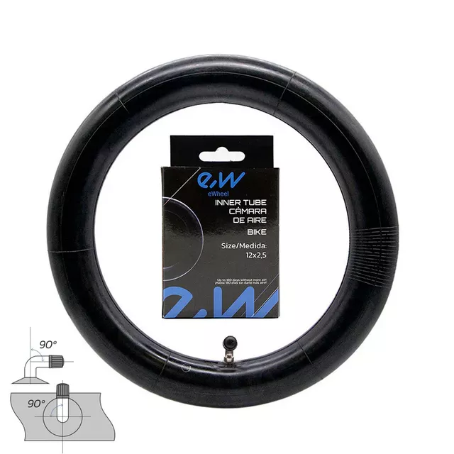 Belső Gumi Ewheel 12x1.75-2.125" VC 90x90°, 145 g, hajlított motor szelep