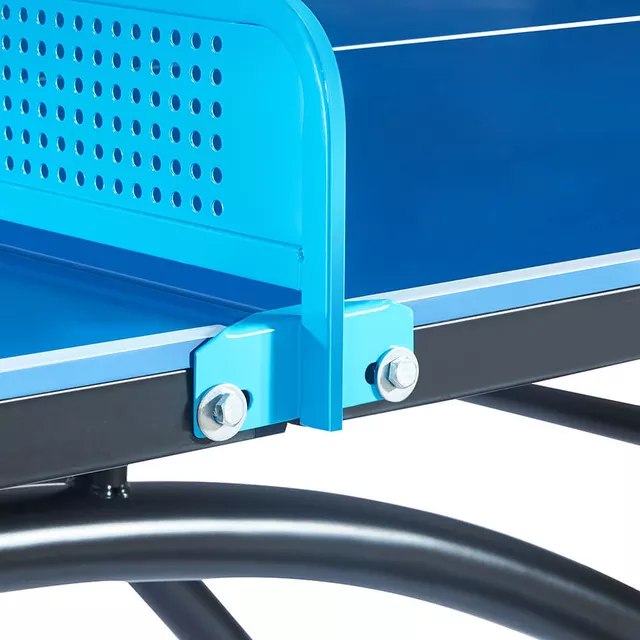 Kültéri pingpong asztal inSPORTline OUTDOOR 100, ITTF hivatalos méret, fémhálóval, SMC kompozit deszka, stabil, 86kg, nem összecsukható, masszív