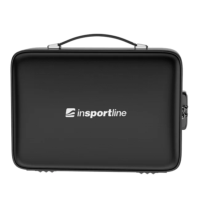 Védőtok szervezővel inSPORTline Dorcuba 37x27.5x13.5 cm, tűzálló külső anyag, vízálló cipzár, biztonsági számzár, erős rögzítőpánt, tágas főrekesz