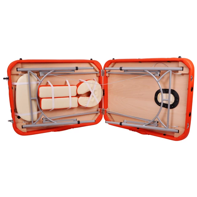 Alumínium masszázs asztal inSPORTline Tamati- két részes - barna