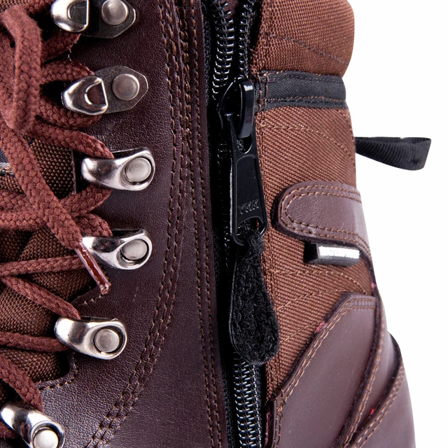 Motoros bakancs W-TEC Viper WP  2.osztály ! 47/48 - sötét barna