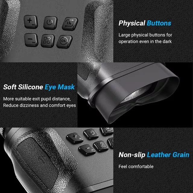 Éjjellátó távcső Apexel NV008, FMV bevonat, 32 GB memóriakártya,  2,3"-os kijelző, megbízható akkumulátor-üzemidő