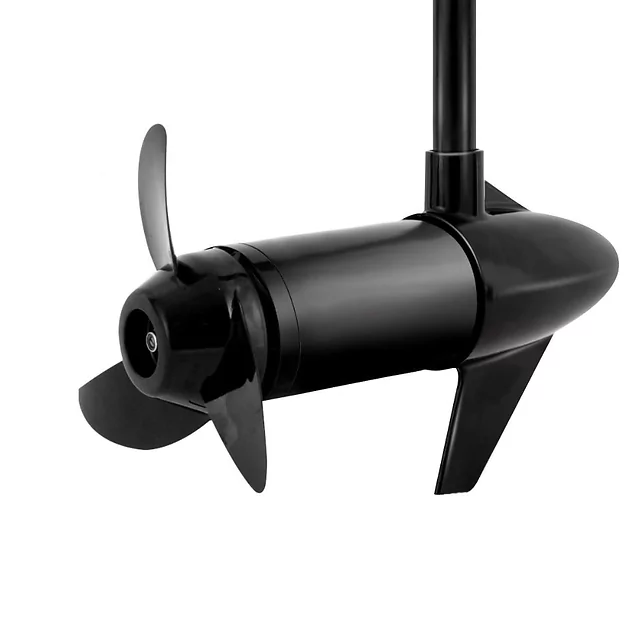 Elektromos csónakmotor inSPORTline A43 55lb/636W/12V, összecsukható kialakítás, hátsó rögzítés, alacsony fogyasztás, háromlapátos hajócsavar