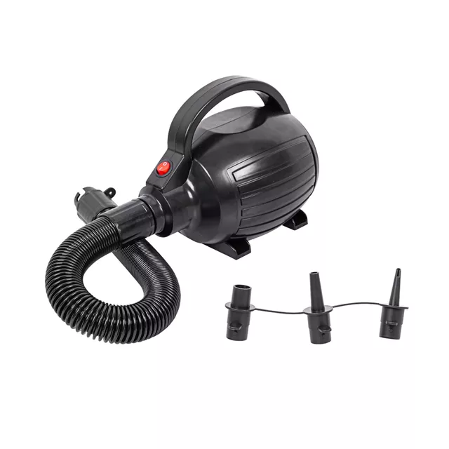 Airtrack tornaszőnyeg inSPORTline Airstunt 300x100x10 cm mocha mousse elektromos pumpával, erős és rugalmas anyag, megerősített varratokkal