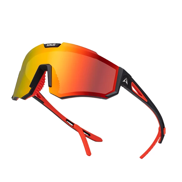 Gyerek napszemüveg Altalist Kizuna JR - fekete-piros piros üveggel