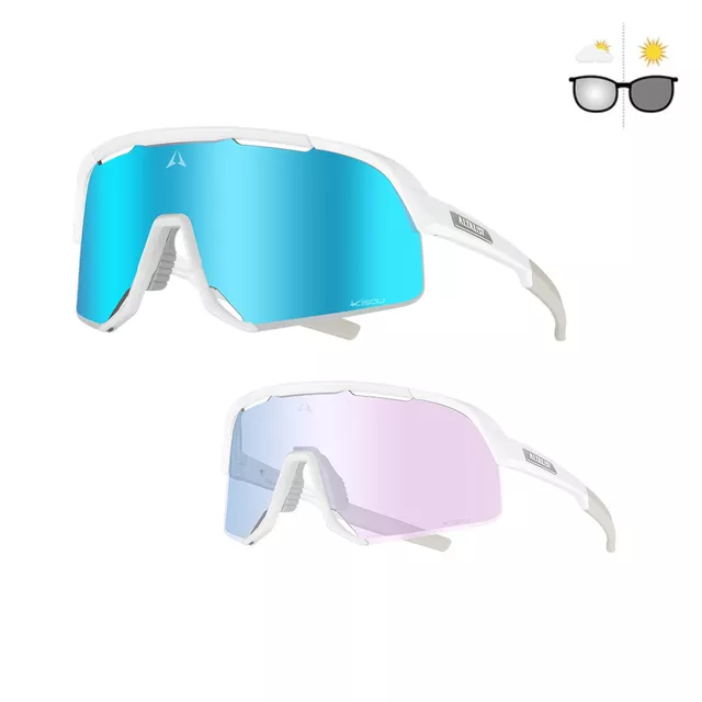 Fotokróm napszemüveg Altalist Kisou PXC - fehér rózsaszín-kék üveggel - fehér rózsaszín-kék üveggel