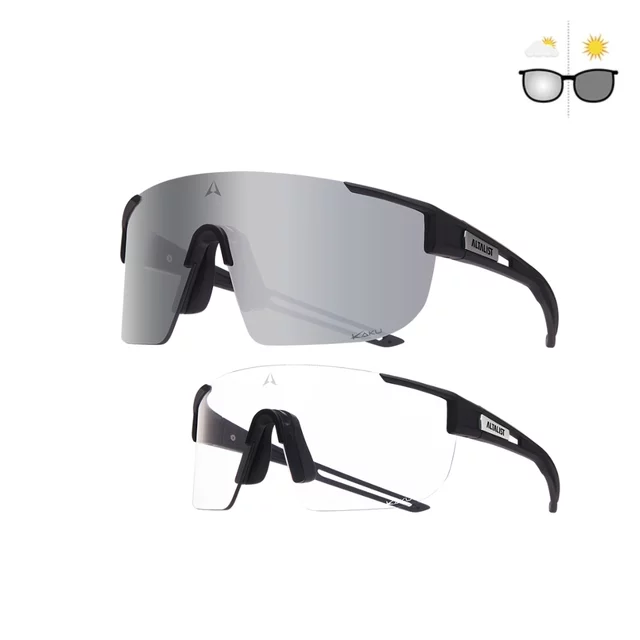 Fotokróm napszemüveg Altalist Kaku SP4 - fekete piros üveggel - fekete ezüst üveggel