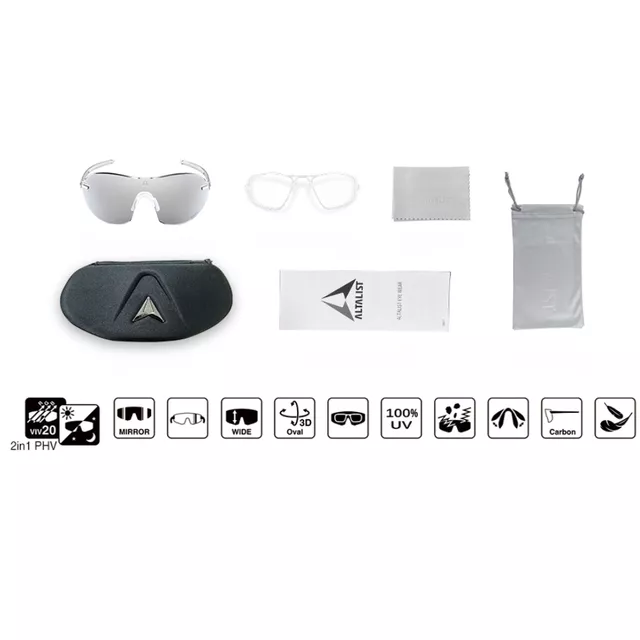 Fotokróm napszemüveg Altalist Kisou PRD - fekete piros üveggel