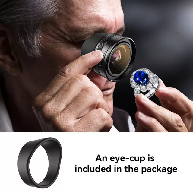 Állítható objektív Apexel Zoom 10X-20X univerzális klipsz, nagyítóként is használhatod,  F1.05-ös rekeszérték