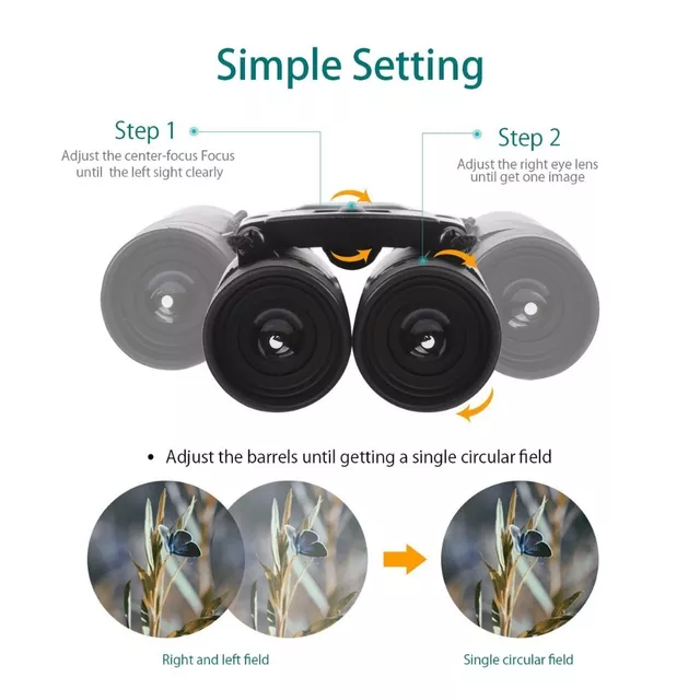 Távcső Apexel 8x21, környezetbarát csúszásmentes gumi, könnyű fókuszálási rendszer, kiváló minőségű lencsék FMC bevonattal