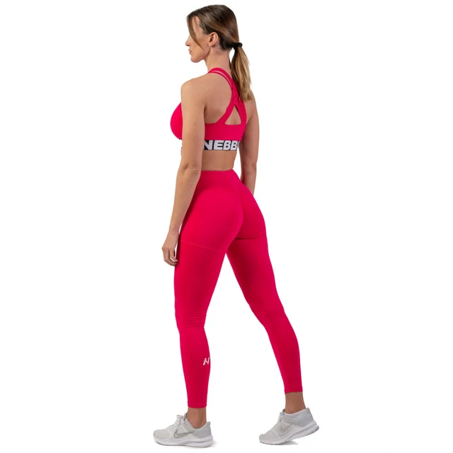 Női leggings magas derékkal Nebbia Active 402 - pink