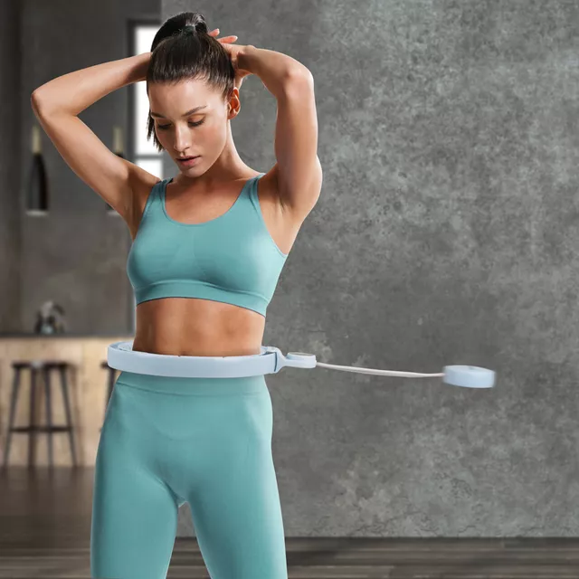 Masszázs karika inSPORTline Weight Hoop Flex 69–117,5 cm, 15 fej masszázsnyúlványokkal, állítható kerület, dupla sín, újratölthető LED kijelző