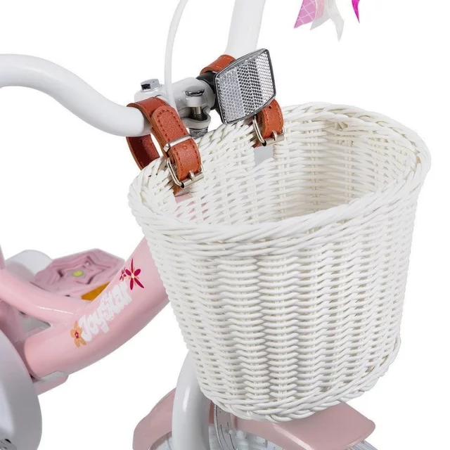 Gyermekkerékpár Joystar Unicorn 14", 92-120 cm, magasságban állítható kormány és nyereg, segédkerekek, kitámasztó, masszív acélváz, 3 éves kortól - lila