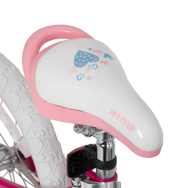 Gyermekkerékpár kosárral és segédkerekekkel Joystar Angel 14", 91-119 cm, stílusos kosár, strapabíró váz, hátsó kontrafék, leszerelhető segédkerekek - kék