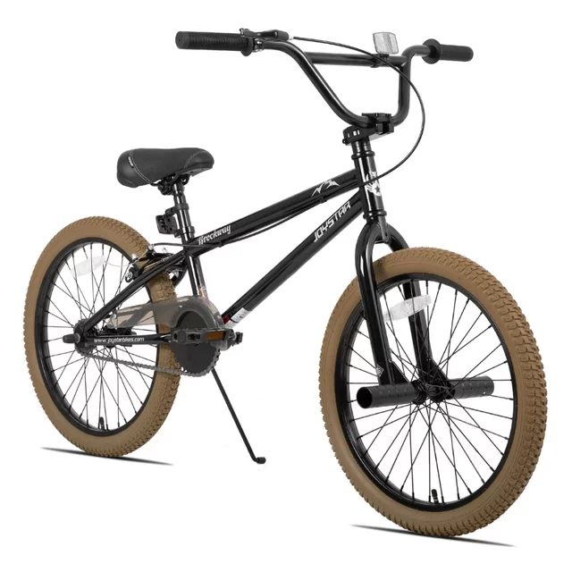 BMX kerékpár Joystar Brockway 20", széles gumiabroncsok, ergonomikus nyereg, BMX kormány, 20 x 2,125"-es gumiabroncsok - kék-fekete - barna-fekete