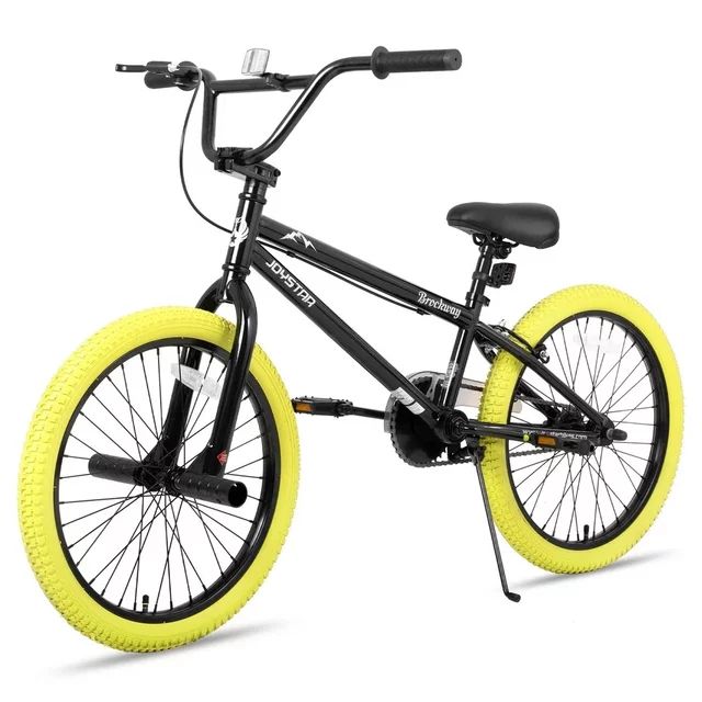 BMX kerékpár Joystar Brockway 20", széles gumiabroncsok, ergonomikus nyereg, BMX kormány, 20 x 2,125"-es gumiabroncsok - kék-fekete